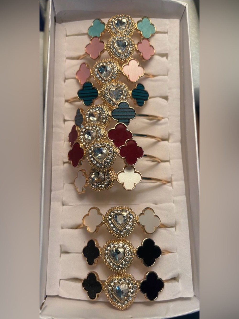 Bracelets cuff style with bling 2 for $10